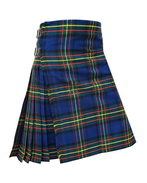 MacLaren Modern Tartan Kilt, Blue color for Male