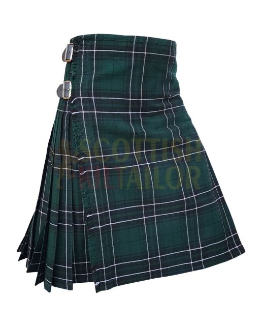 MacLean Hunting Ancient Tartan Kilt, Green color for Male