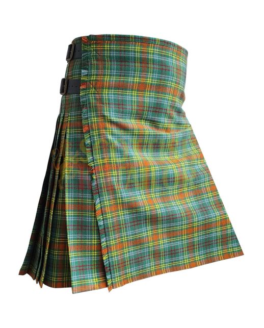 O'Brien Tartan Kilt, Green color for Male