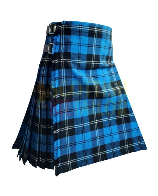 Clan Ramsay Blue Ancient Tartan Kilt