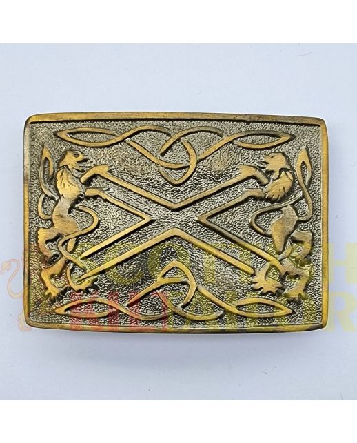 Saltire Antique Kilt Belt Buckle, Antique color for Male