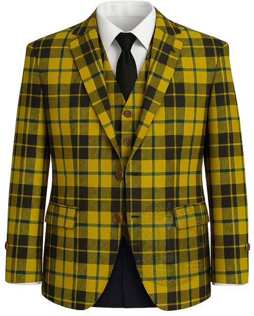 Scottish Style Clan Tartan Jacket - Front Side