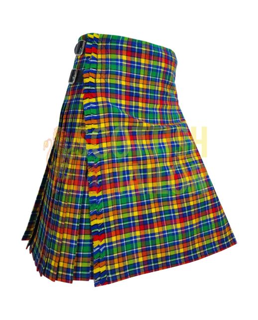 Spiers Tartan Kilt, Green color for Male
