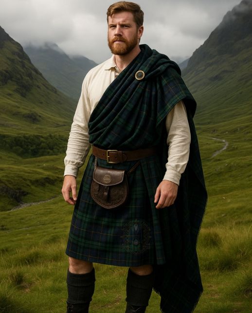 Traditional Scottish Great Kilt