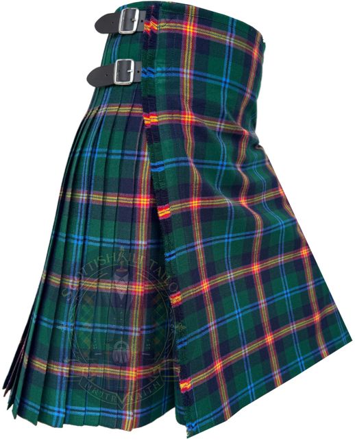 young modern tartan kilt for men