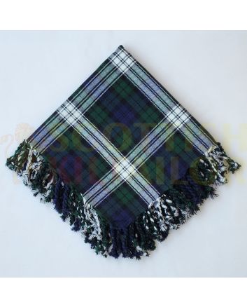 Scottish Traditional Black Watch Dress Tartan Kilt Fly plaid, Green color for Male
