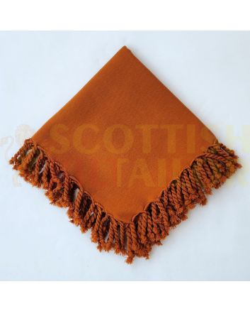 Scottish Traditional Saffron Tartan Kilt Fly plaid, Orange color for Male