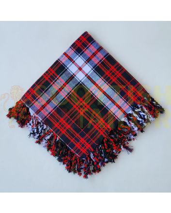 Scottish Traditional MacDonald Dress Tartan Kilt Fly plaid, Red color for Male