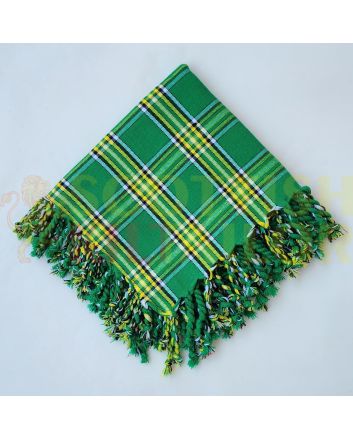 Scottish Traditional Irish National Tartan Kilt Fly plaid, Green color for Male