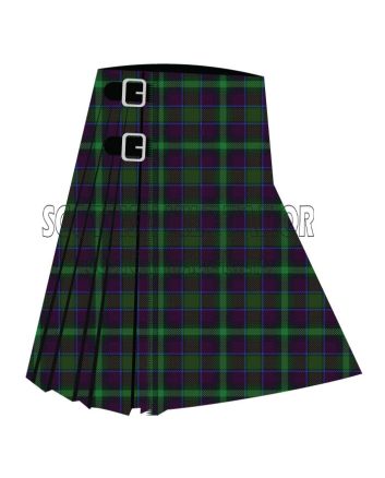 Annandale Joe Family Premium Tartan Kilt, Green color for Male