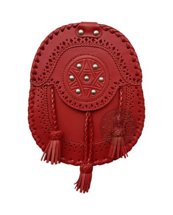 Authentic Red Leather Day Sporran