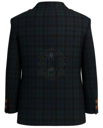 Black Watch Tartan Jacket for Men