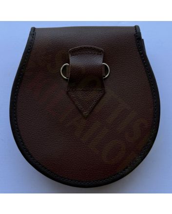 Brown Celtic Embossed Lether Sporran