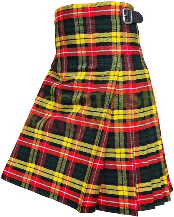 Buchanan Modern Tartan Kilt, Yellow color for Male