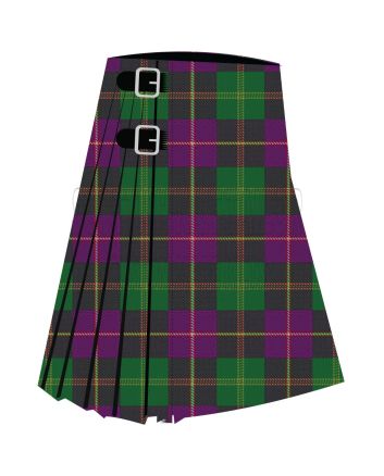 Caig Premium Tartan Kilt, Green color for Male