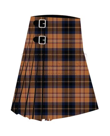 Cailean Premium Tartan Kilt, Brown color for Male