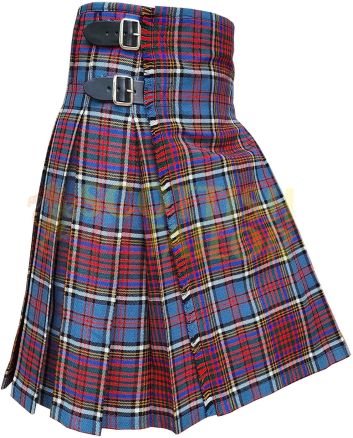 Clan Anderson Modern Tartan Kilt, Red color for Male