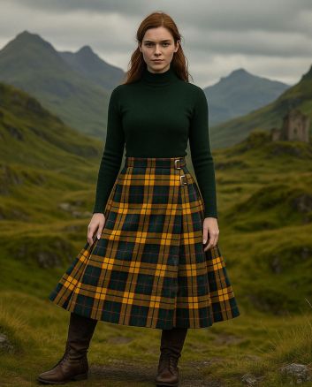 Clan Tartan Highland Style Women Skirt