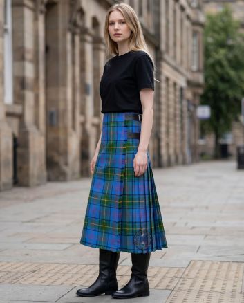 County Donegal Tartan Maxi Skirt