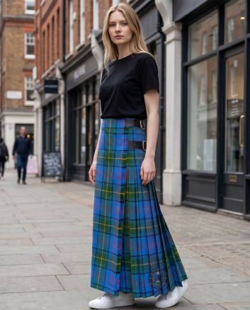 County Donegal Tartan Maxi Skirt