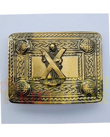 Cross Badge Antique Kilt Belt Buckle, Antique color for Male