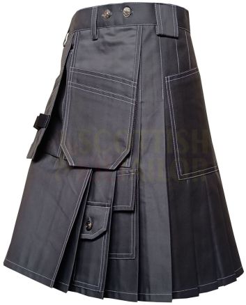 Grey Work wear Utility kilt for Working Men, Gray color for Male