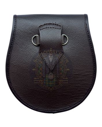 Handmade Brown Leather Semi Dress Sporran