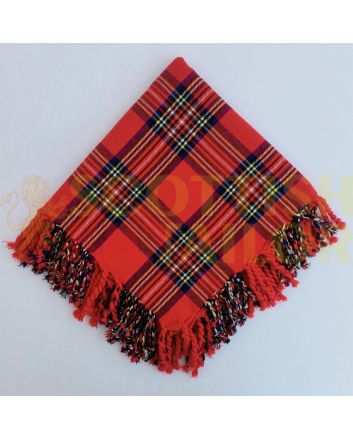 Scottish Traditional Royal Stewart Tartan Kilt Fly plaid, Red color for Male