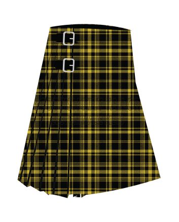 Justus Yellow and Black Tartan Kilt