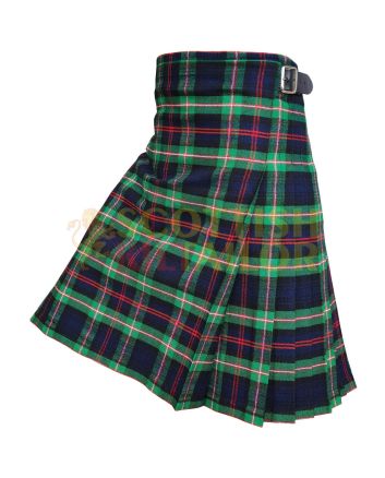 MacKenzie Morgan Modern Tartan Kilt, Green color for Male