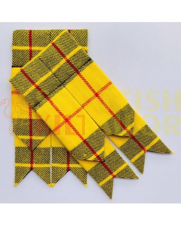 MacLeod of Lewis Tartan Kilt Flashes, Yellow color for Male
