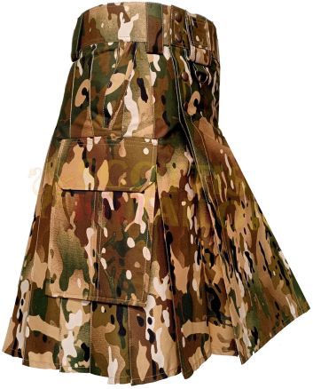 Multicam Tactical Duty Kilt , Multy Color color for Male