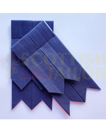 Navy Blue Cotton Kilt Flashes, Navy Blue color for Male