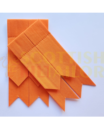 Orange Cotton Kilt Flashes, Orange color for Male