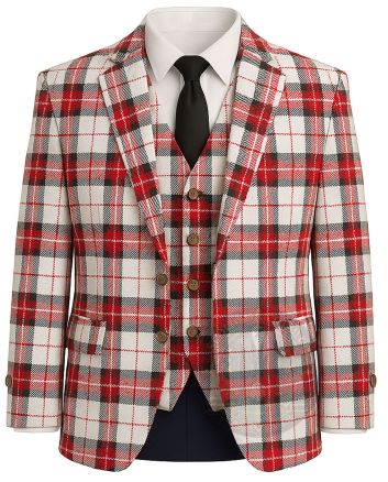 Plaid Business Tartan Jacket & Vest