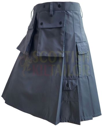 Premium Grey Utility Working Kilt For Men