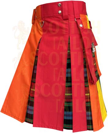 Premium Pride Rainbow Hybrid Kilt