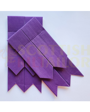 Purple Cotton Kilt Flashes, Purple color for Male