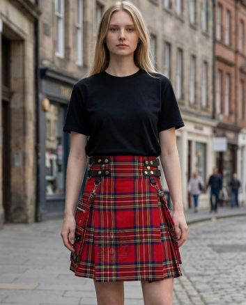 Royal Stewart Tartan Women Kilt Skirt
