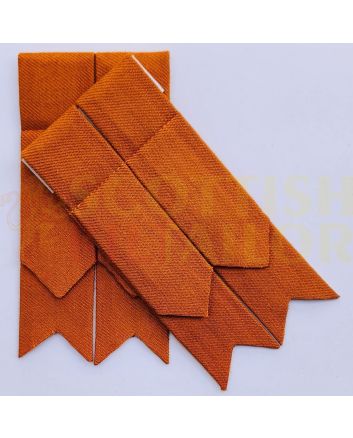 Saffron Tartan Kilt Flashes, Orange color for Male
