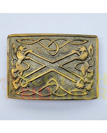 Saltire Antique Kilt Belt Buckle, Antique color for Male