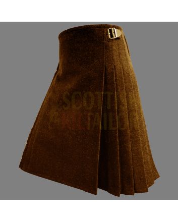Scottish Brown Wool Kilt for Men in USA by Scottish Kilt Tailor