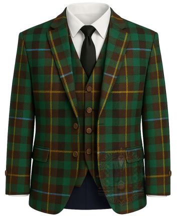 Scottish Clan Tartan Luxury Jacket- Front Side