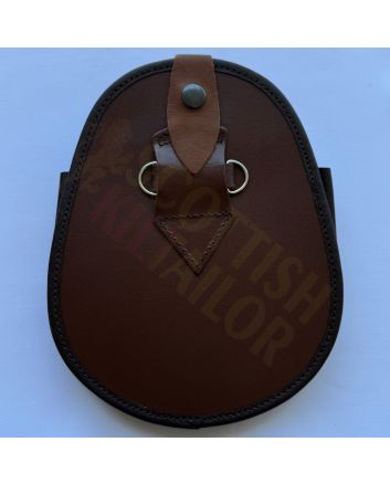 Brown Leather Fashion Kilt Sporran