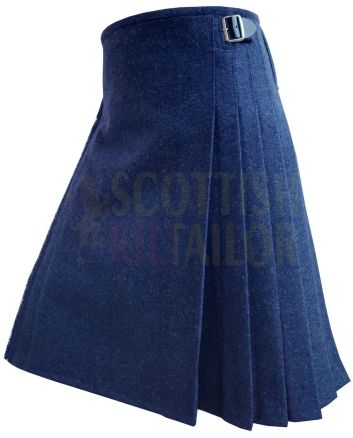 Scottish Navy Blue Wool Kilt