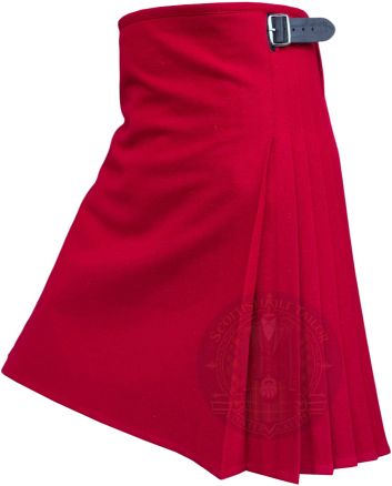 Scottish Red Wool Kilt for Men in USA by Scottish Kilt Tailor