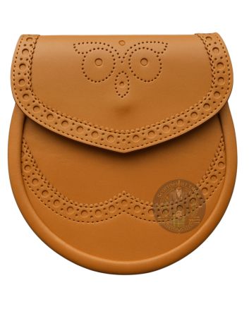 Tan Brown Leather Highland Day Sporran