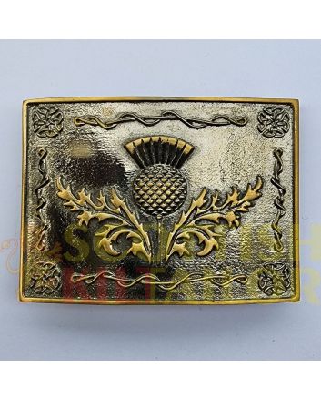 Thistle Antique Kilt Belt Buckle, Antique color for Male