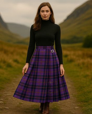 Traditional Tartan Long Maxi Skirt