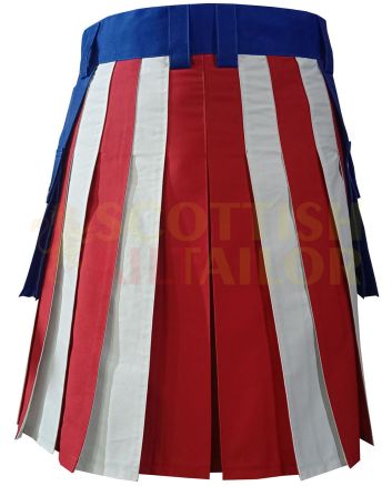 USA American Flag Kilt - Handmade Traditional kilts For Men